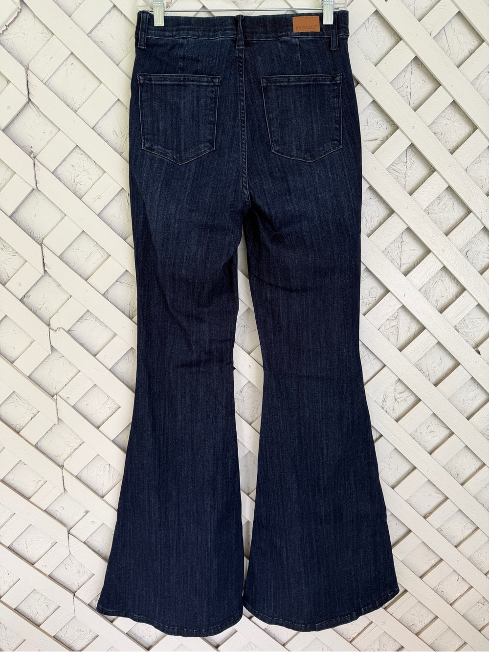 Judy Blue Pull On Super Flare Jeans High Waisted Dark Wash Size 5/27 - Picture 2 of 7